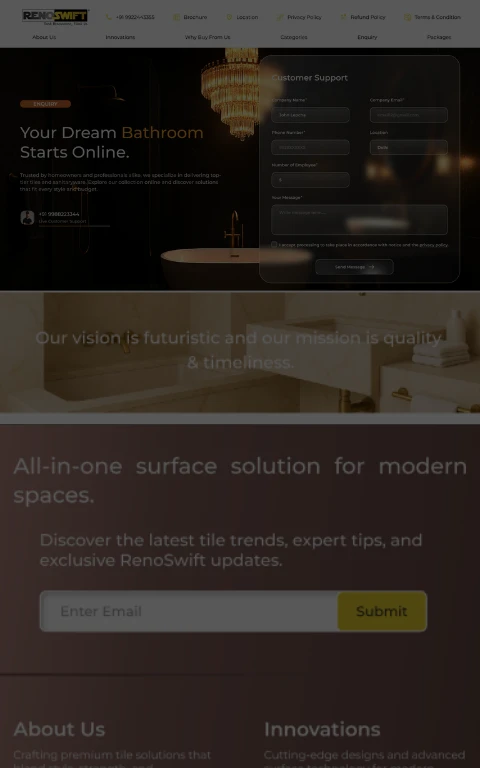 Reno Swift Website project image