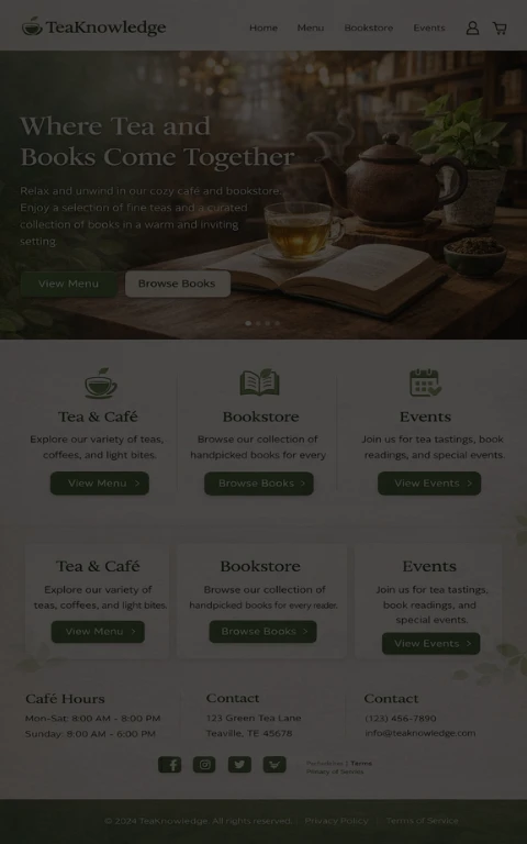 TeaKnowledge  Website project image