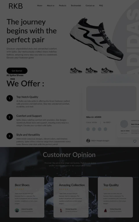 RKB Abroad website project image