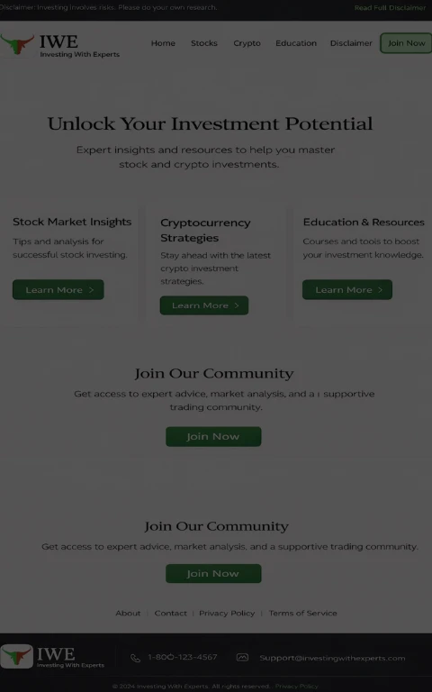 Investing With Experts Website project image